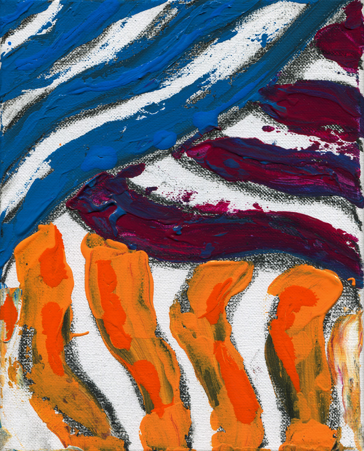 Day 298 of 365 — abstract grief painting