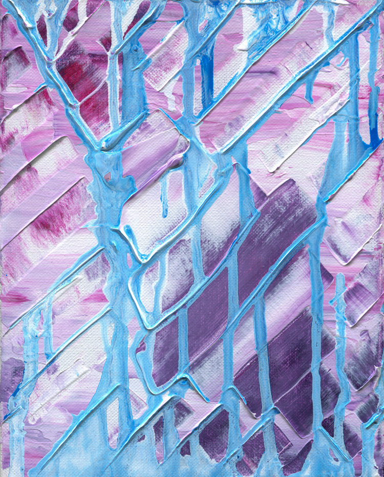 Day 299 of 365 — abstract grief painting