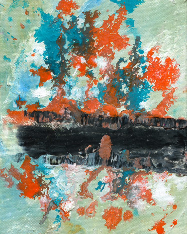 Day 301 of 365 — abstract grief painting