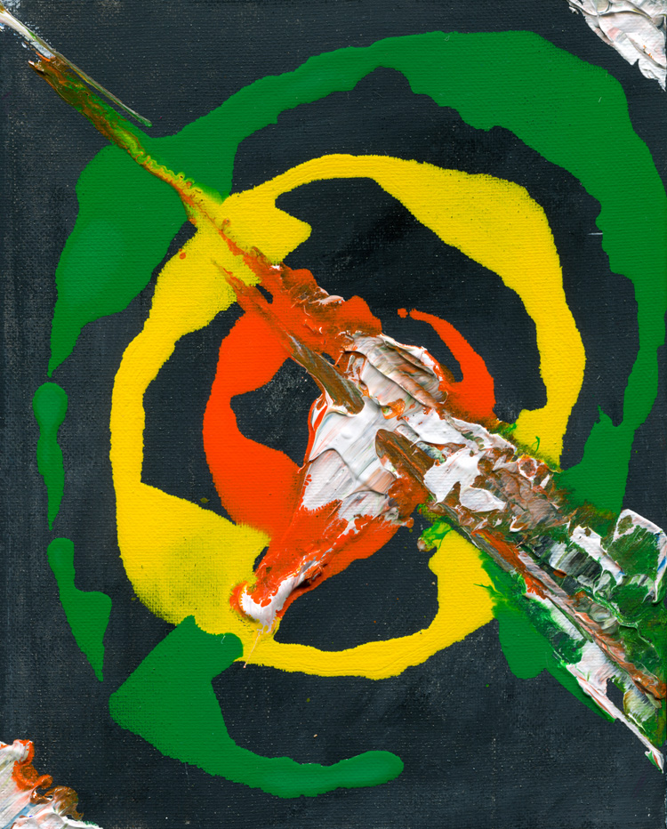 Day 302 of 365 — abstract grief painting