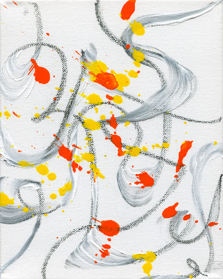 Day 303 of 365 — abstract grief painting