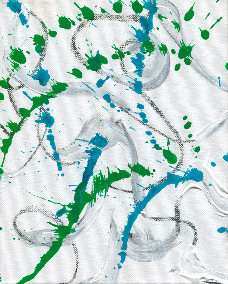 Day 304 of 365 — abstract grief painting