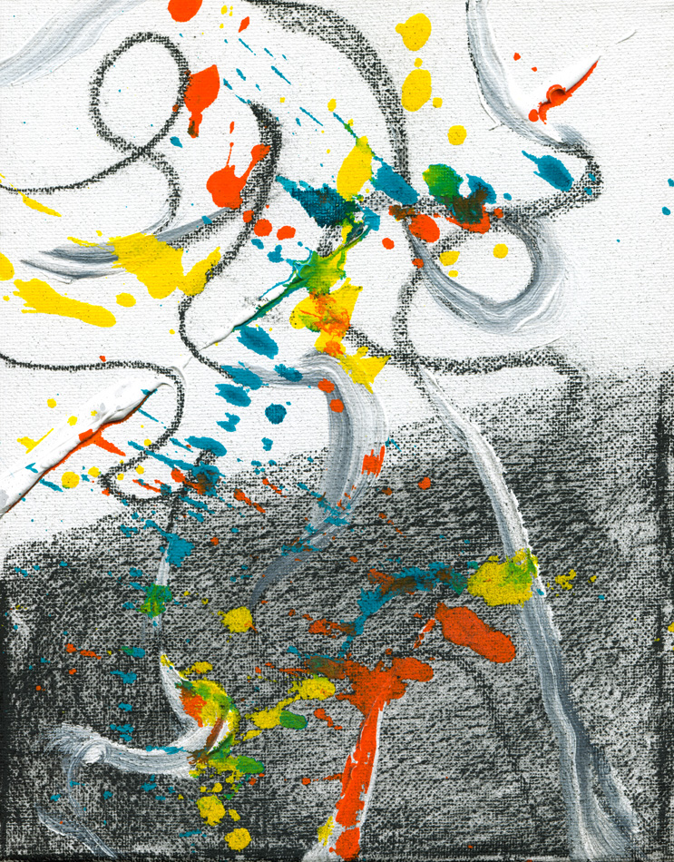 Day 309 of 365 — abstract grief painting