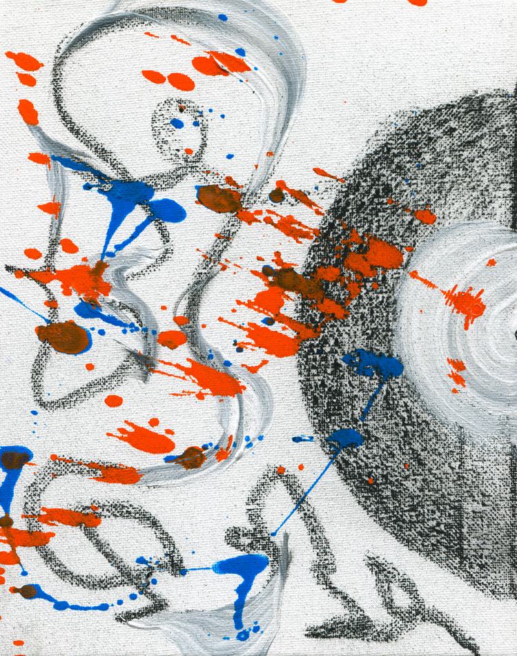 Day 310 of 365 — abstract grief painting