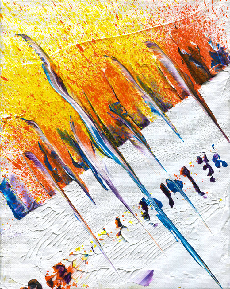 Day 327 of 365 — abstract grief painting