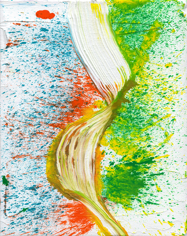 Day 329 of 365 — abstract grief painting