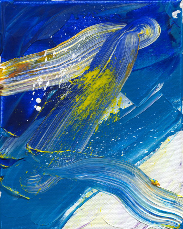 Day 330 of 365 — abstract grief painting from The Art of Grieving project