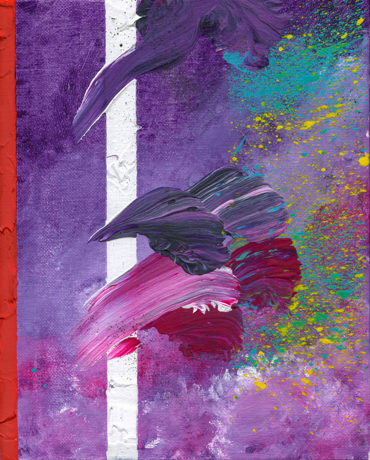 Day 334 of 365 — abstract grief painting