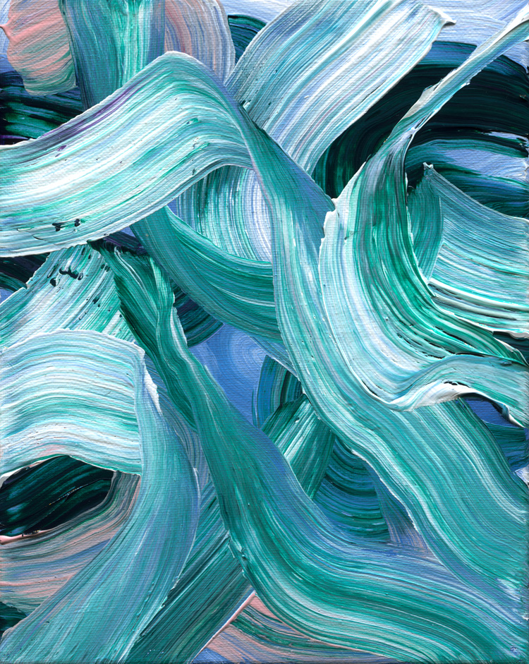 Day 335 of 365 — abstract grief painting