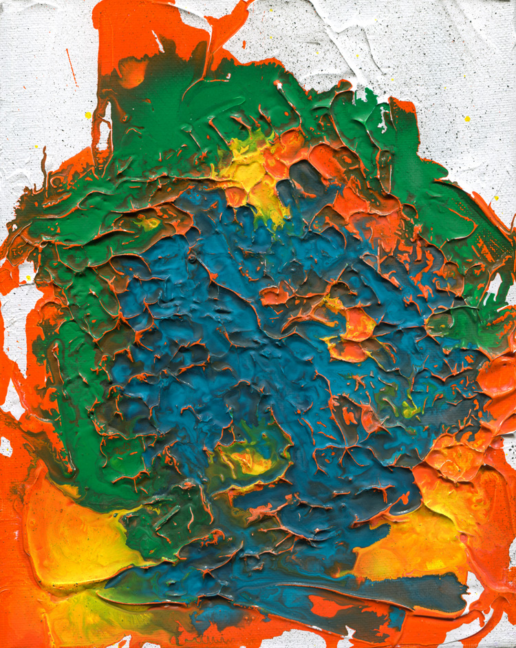 Day 342 of 365 — abstract grief painting