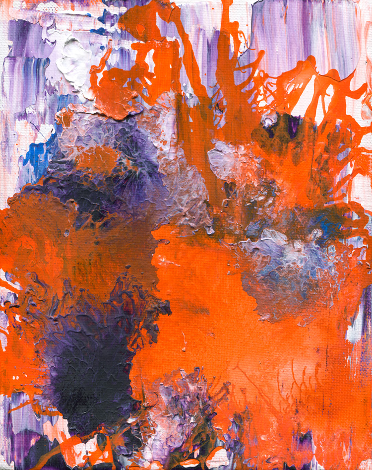 Day 344 of 365 — abstract grief painting