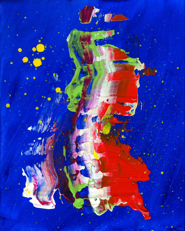 Day 349 of 365 — abstract grief painting