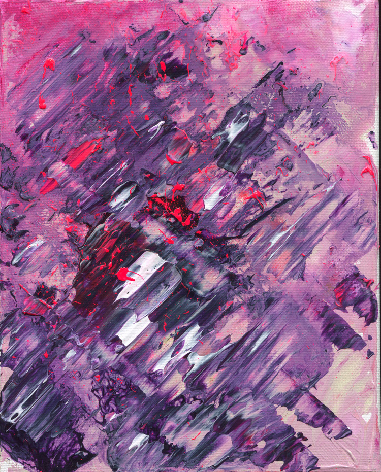 Day 350 of 365 — abstract grief painting