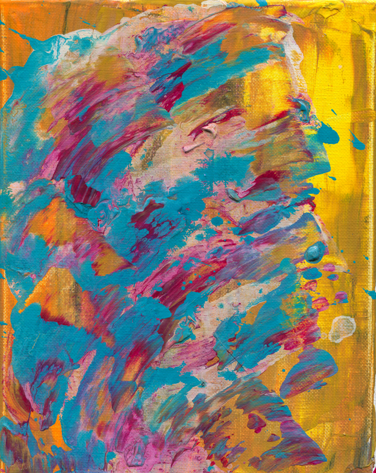 Day 355 of 365 — abstract grief painting