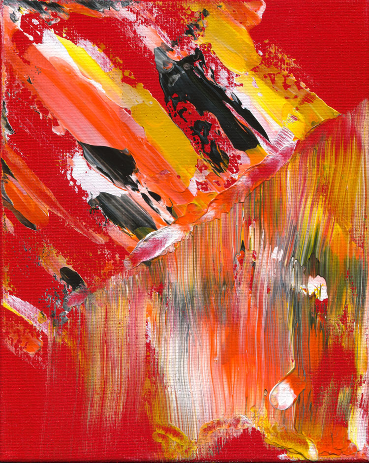 Day 42 of 365 — abstract grief painting