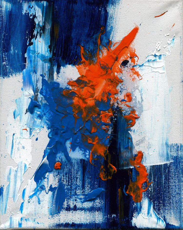 Day 43 of 365 — abstract grief painting