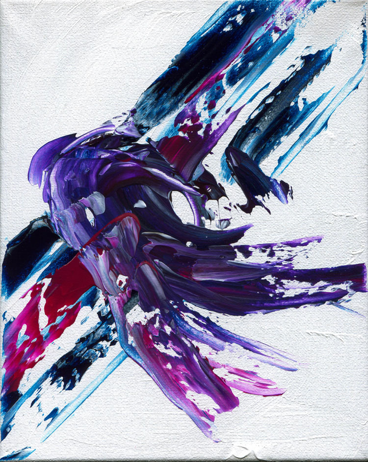 Day 45 of 365 — abstract grief painting