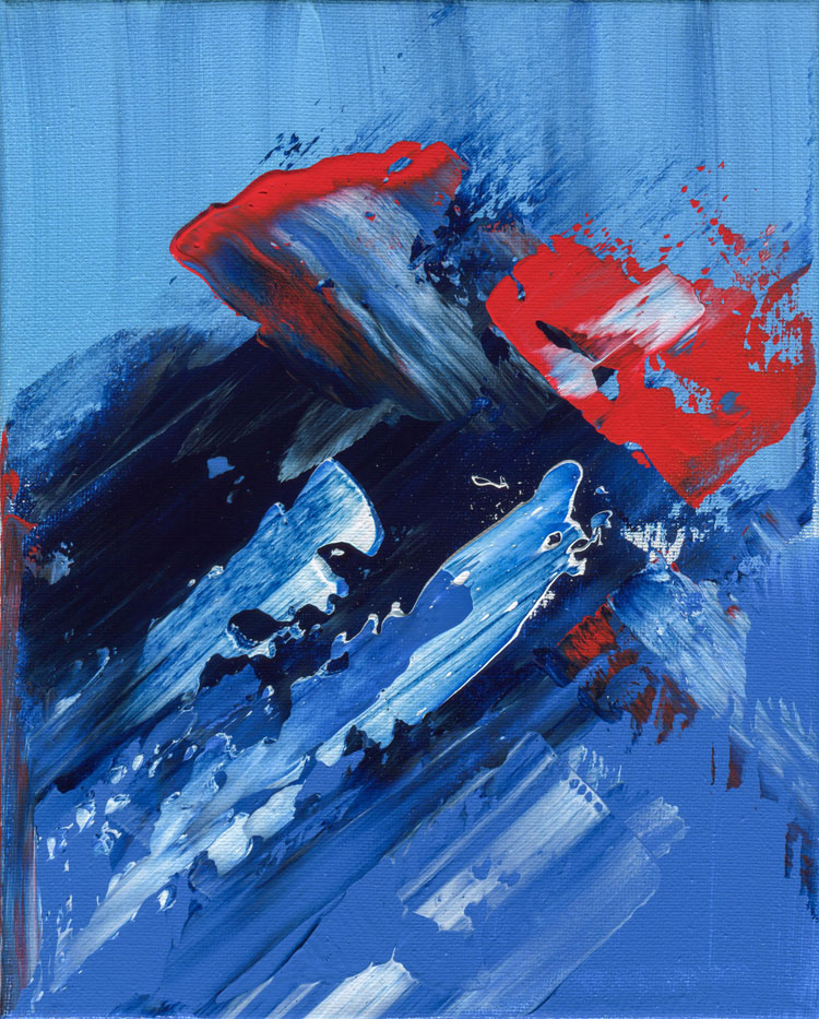 Day 55 of 365 — abstract grief painting