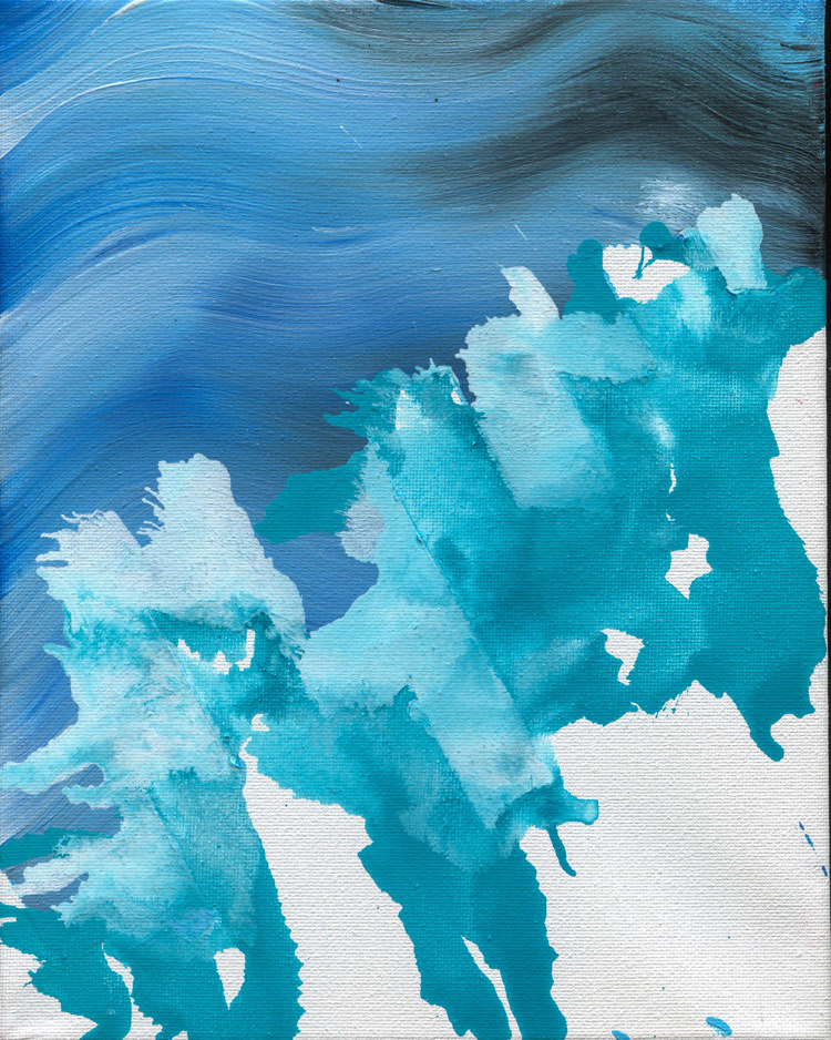 Day 66 of 365 — abstract grief painting