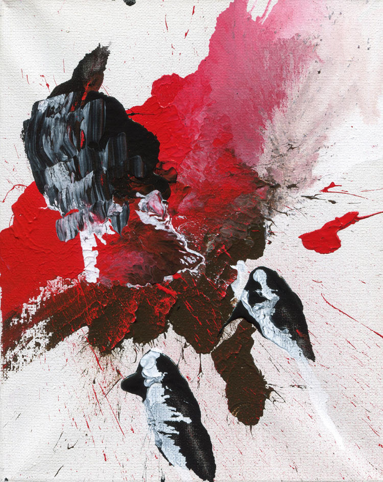 Day 69 of 365 — abstract grief painting