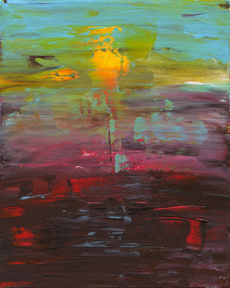 Day 70 of 365 — abstract grief painting