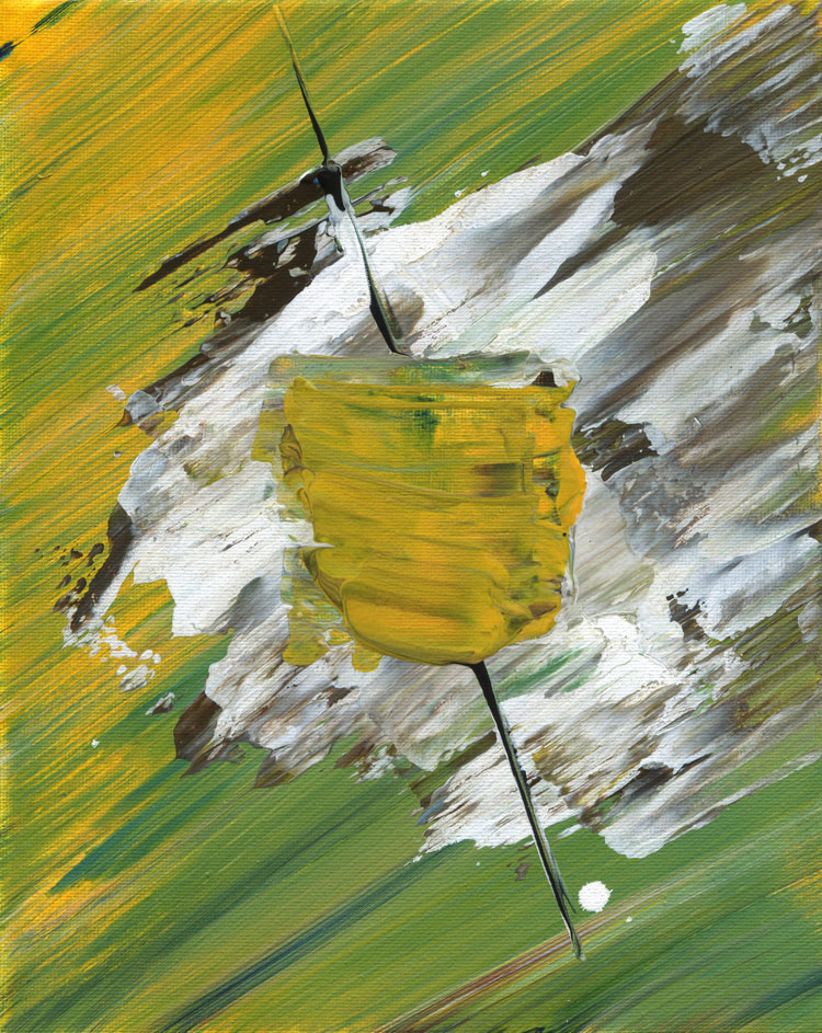 Day 76 of 365 — abstract grief painting