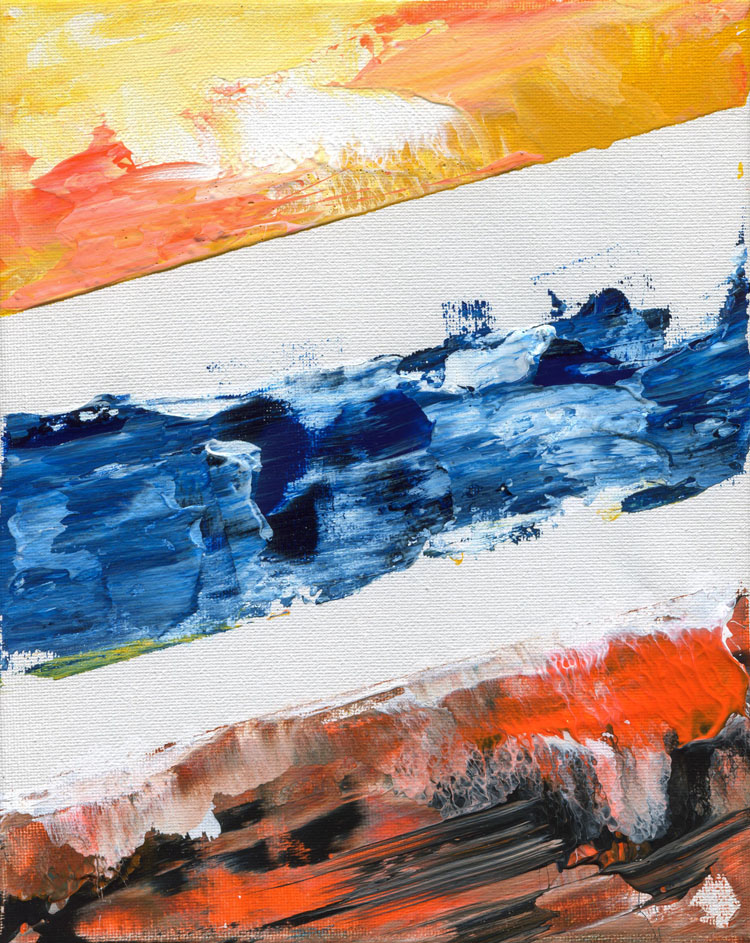 Day 77 of 365 — abstract grief painting