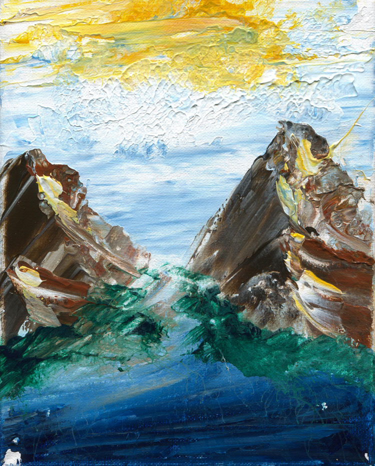 Day 79 of 365 — abstract grief painting