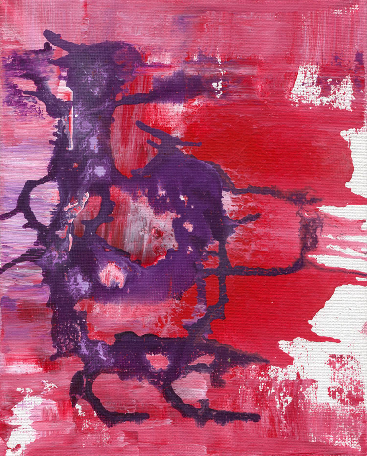 Day 81 of 365 — abstract grief painting