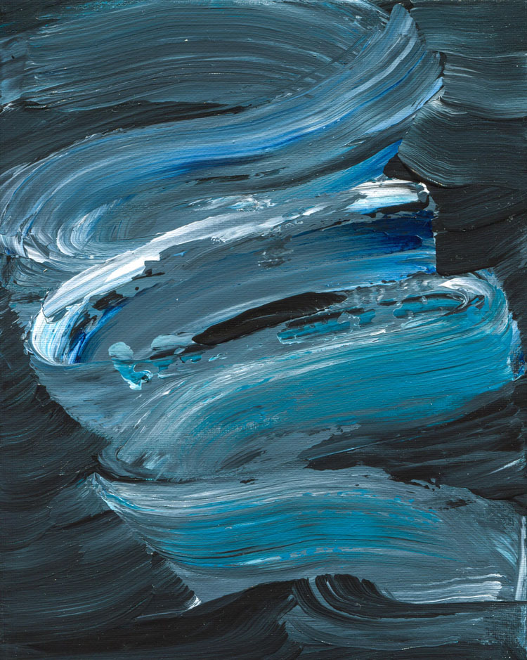 Day 85 of 365 — abstract grief painting