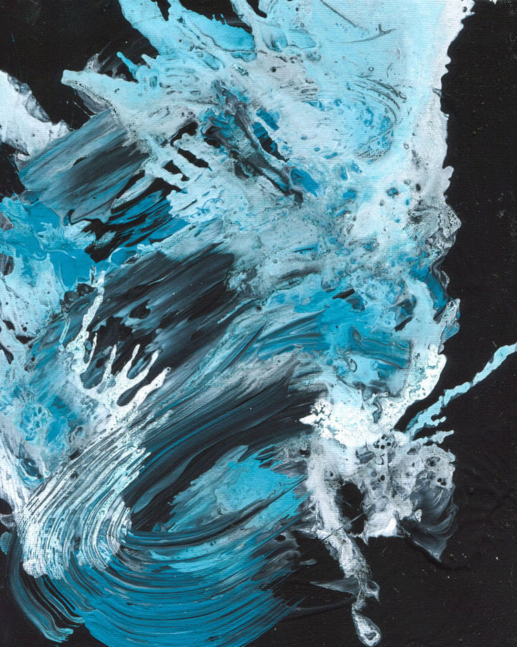 Day 86 of 365 — abstract grief painting