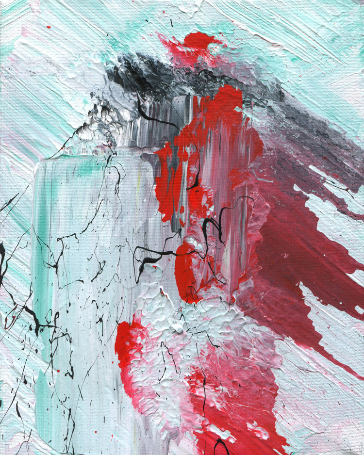 Day 89 of 365 — abstract grief painting