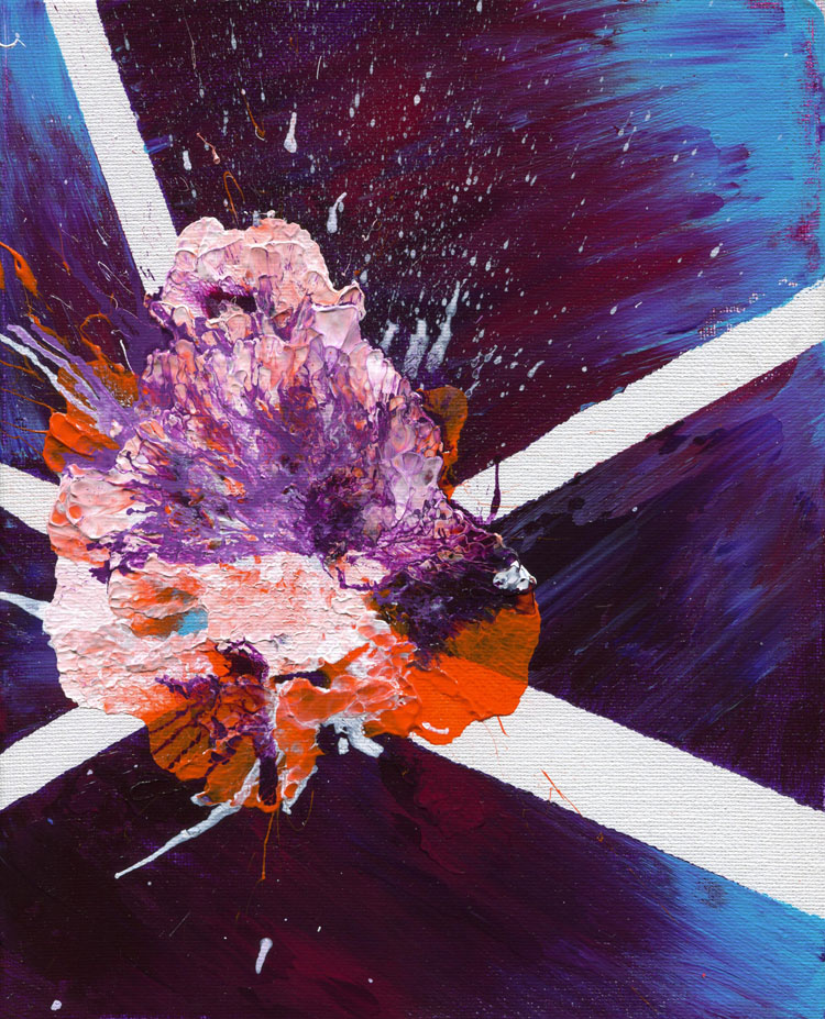 Day 97 of 365 — abstract grief painting